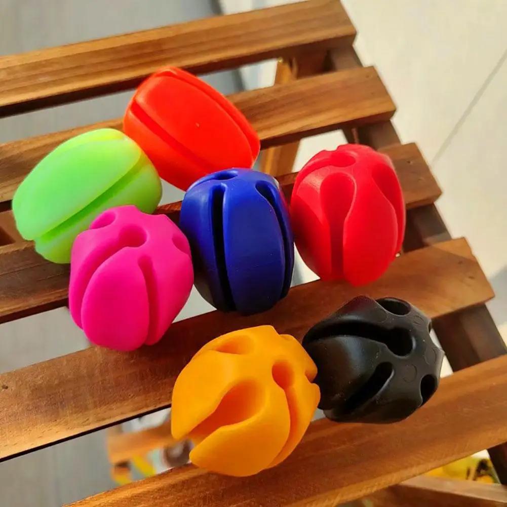 6PCS Buckle Rod Ball Fixed Snap Rod Device Protective Cover Storage Artifact Bundle Rod Ball Lure Rod Storage
