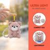 Fluffy Soft Elephant  Plush Doll Metal Ring Panda Plush Key Ring Dinosaur Plush Pendant  Handbag