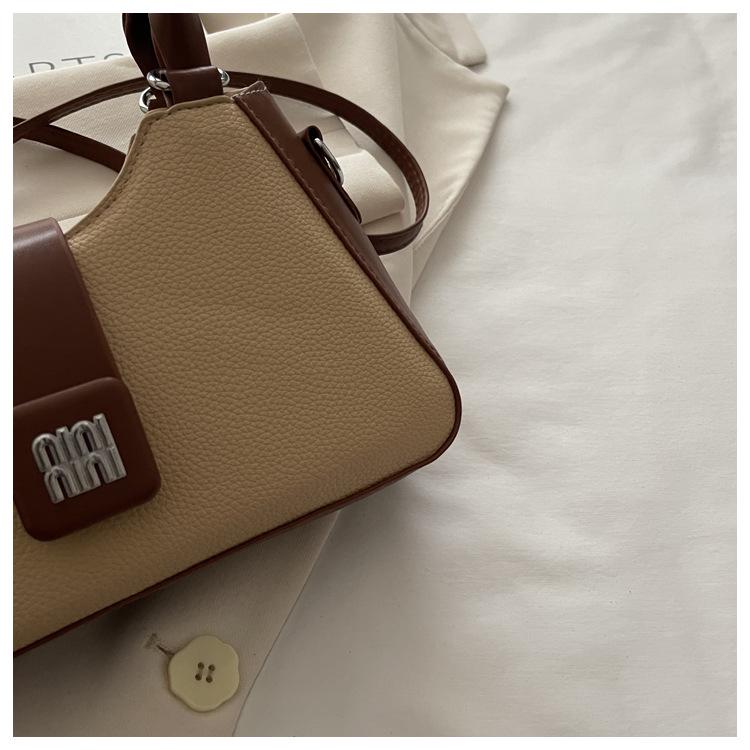 Casual Solid Color Women's Crossbody Bag - New Fashion Versatile Color Block Handbag