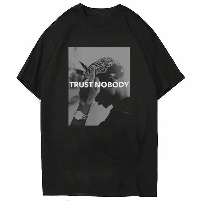 Women's T-shirt Rapper Tupac Tops Hip Hop Setwear