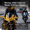 Q68-Max Helmet Bluetooth Headset with IP56 Waterproof, TFT Display, 16H Battery Life, 500m Intercom for Motorcycle Riders