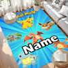 Custom Name Personalized Pokemon Print Carpet, Versatile Home Decor Rug, for Playroom, Apartment, Balcony, Entryway, Hallway Gift