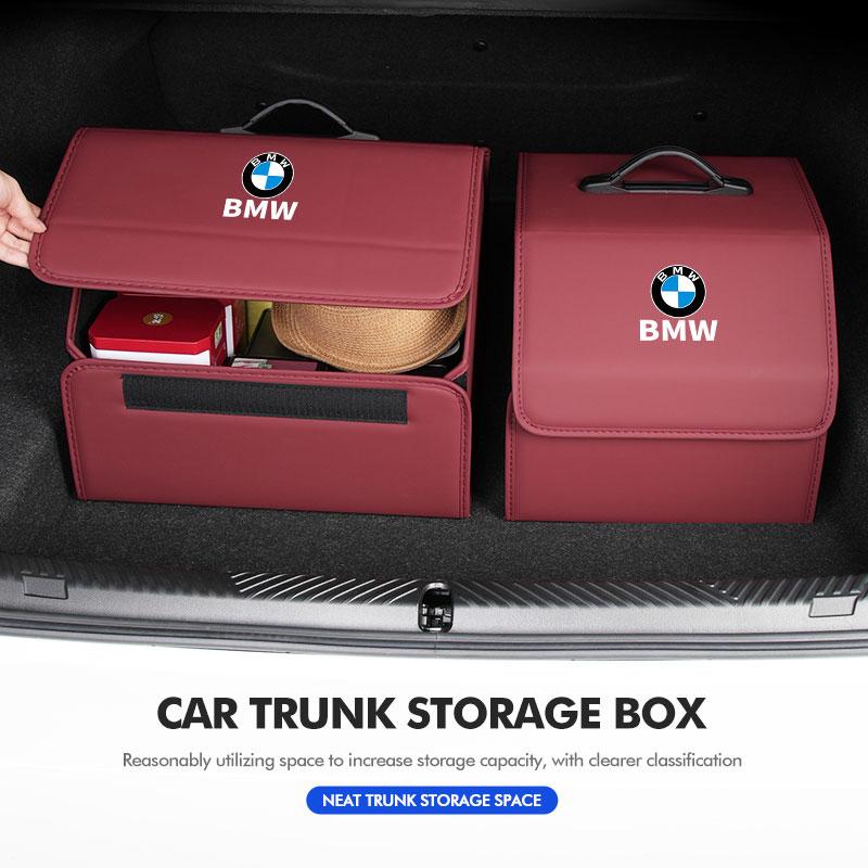 BAGC4 2026 Car Sticker For BMW Car Trunk Large Capacity Organizer Box Portable Storage Bag G30 G20 M3 M5 E91 E92 E93 E36 E70 X3 X4 X5