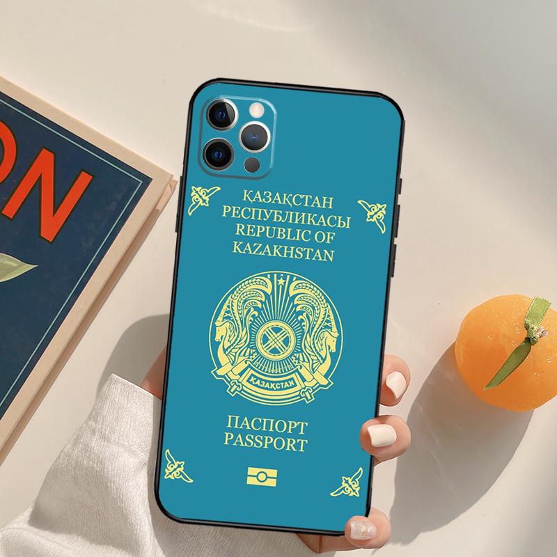 Kazakhstan Flag Art Case For iPhone 13 12 Mini SE 2020 SE 2022 6S 7 8 Plus X XR XS Max 11 12 13 Pro Max Capa
