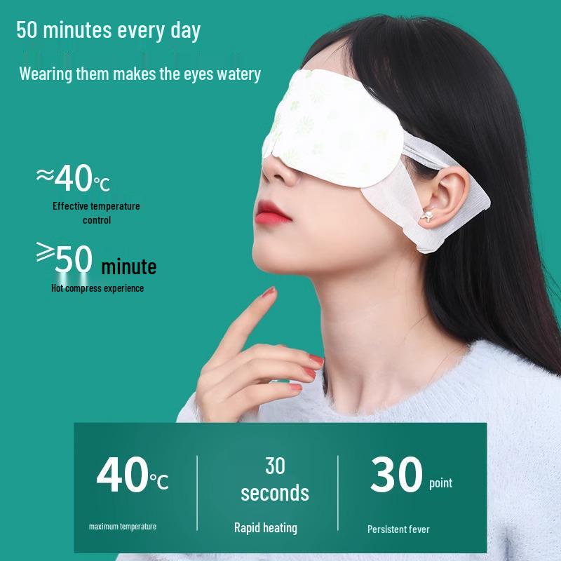 Bijvoet Stoom Oogmasker: Verlicht Vermoeidheid, Donkere Kringen, Droogheid & Blokkeer Licht