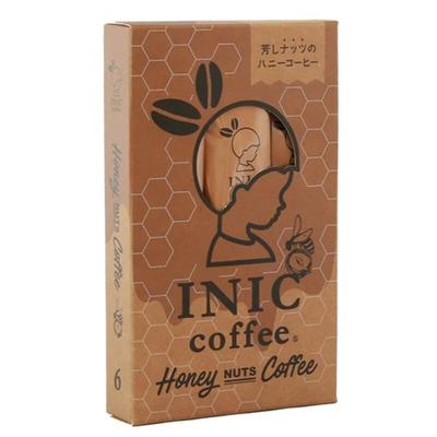 INIC Coffee Honey Nut Coffee Sticks, 6 Sticks [Meltingly Sweet Honey Coffee] [Powdered Coffee from the Peak]