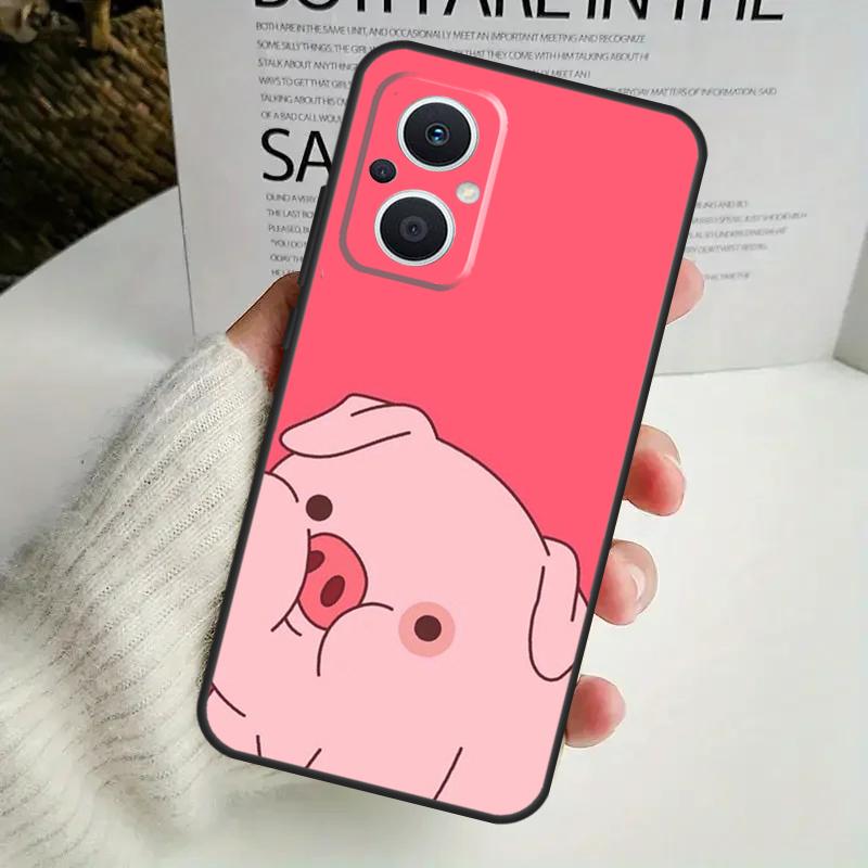 Cartoon Pig Phone Case For OPPO Reno 14F 12F 12 11 13 F 10 Pro 8T 7 8 Lite OPPO Find X9 X8 X6 X5 Pro Cover