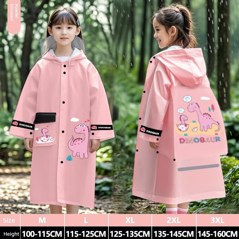 Kinder-Regenmantel Jungen mit Schultasche Kinder Ganzkörper Wasserdicht Baby Kindergarten Grundschüler Spezieller Poncho für die Schule