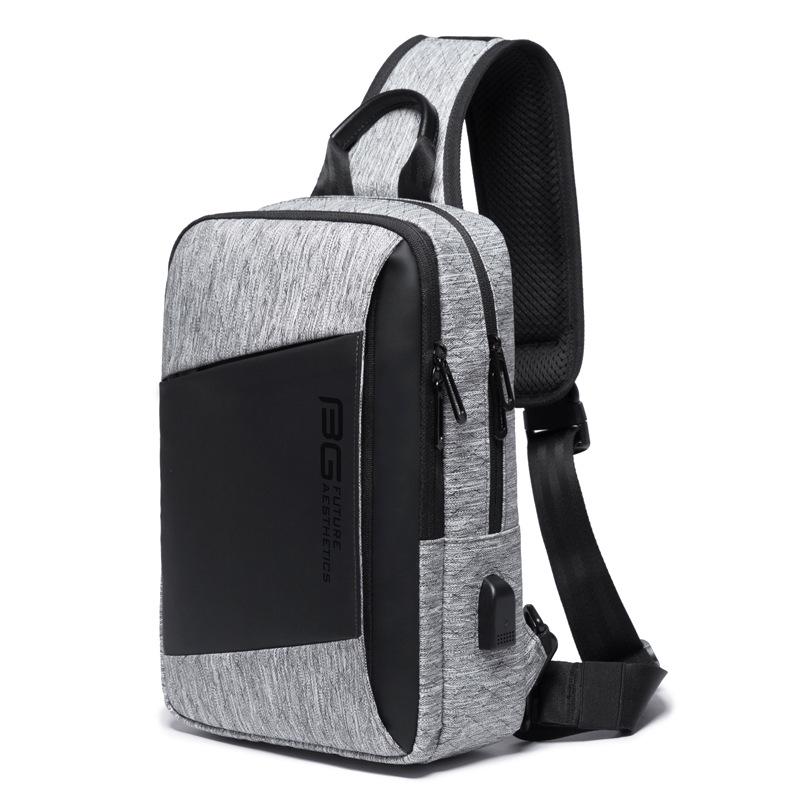 2019 Men's Tech USB Shoulder Bag: Versatile Fashion for Outdoor Sports & Business