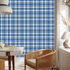 Blue and white checkered wallpaper for living room and bedroom 50x1000