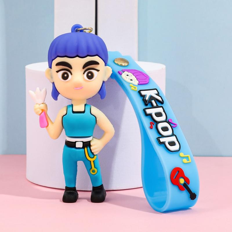 

K-pop Охотники на демонов Маленький тигр Брелок-подвеска Мультяшный Аниме Охота на монстров Девушка Кольцо для ключей Украшение для сумки Подвеска Подарок