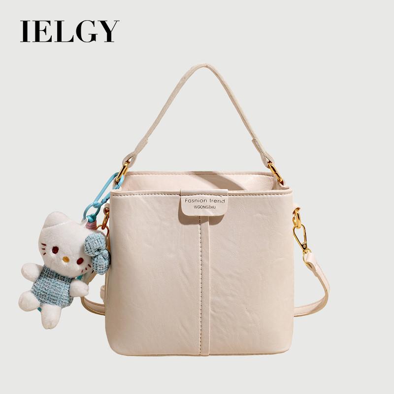 IELGY Fashion Commuter All-Match Messenger Bag Ladies Portable Bucket Bag