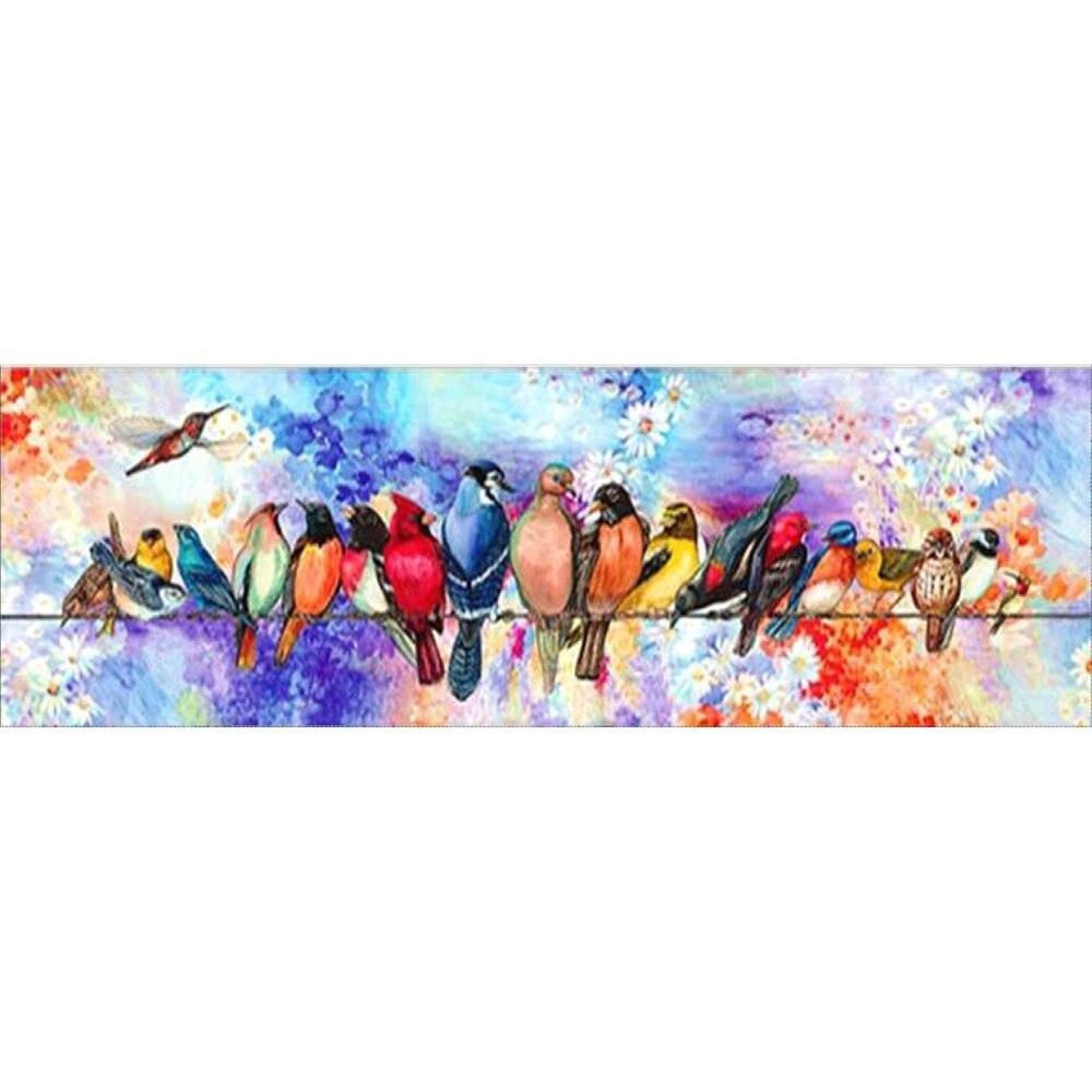 

5D DIY Алмазная картина Животные Птицы Бабочка Лошадь Алмазная вышивка Мозаика Вышивка крестом Домашний Настенный Декор Подарки ручной работы Full Round 40x120CM