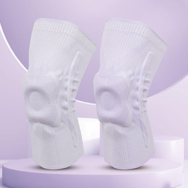 Sports Knee Pads Non Slip Nylon Basketball Football Running Silicone Knee Pads Breathable Fitness Protective Gear