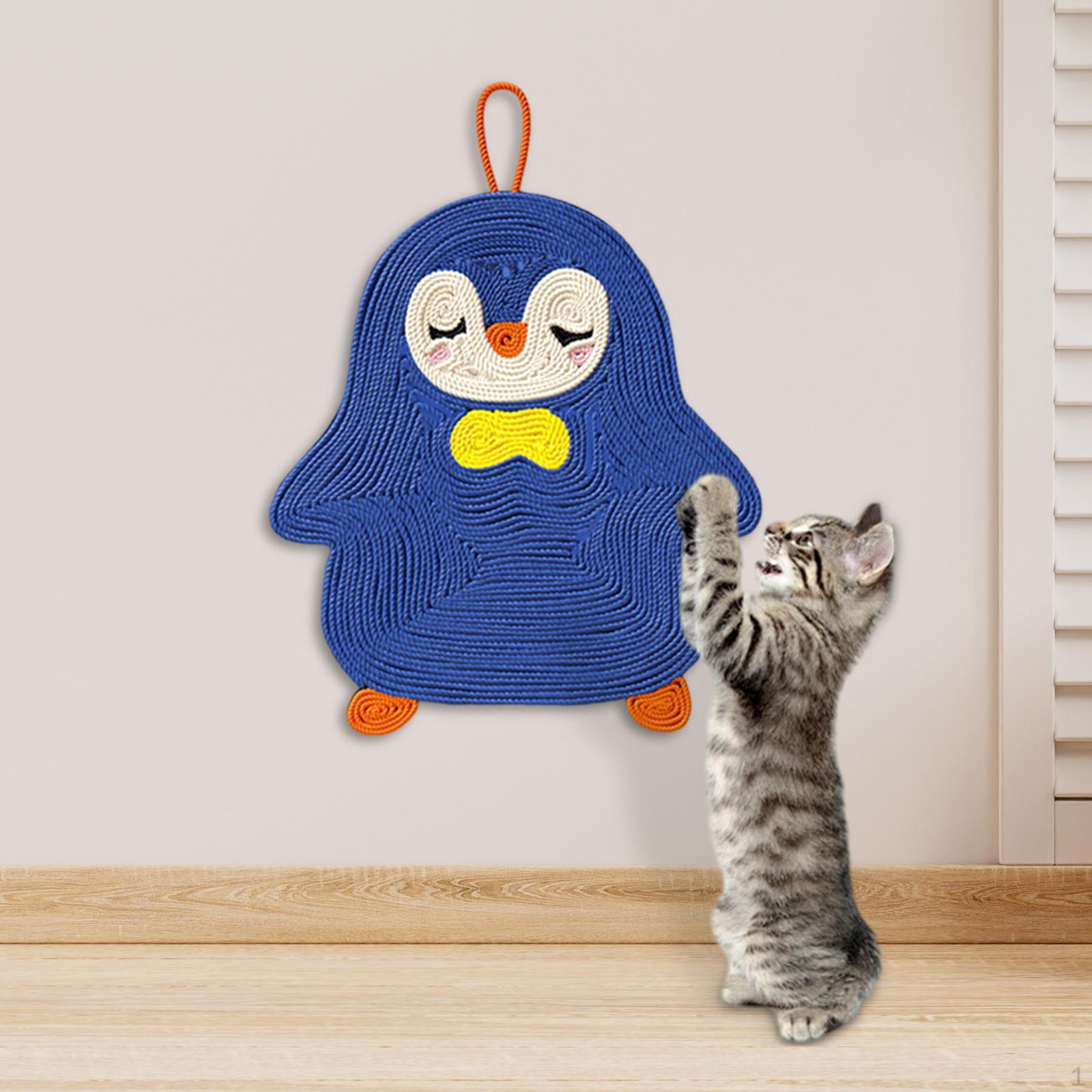 Cat Scratch Mat Sleeping Pad Anti Slip Protect Sofa and Furniture Cute Wall Mounted Floor Penguin