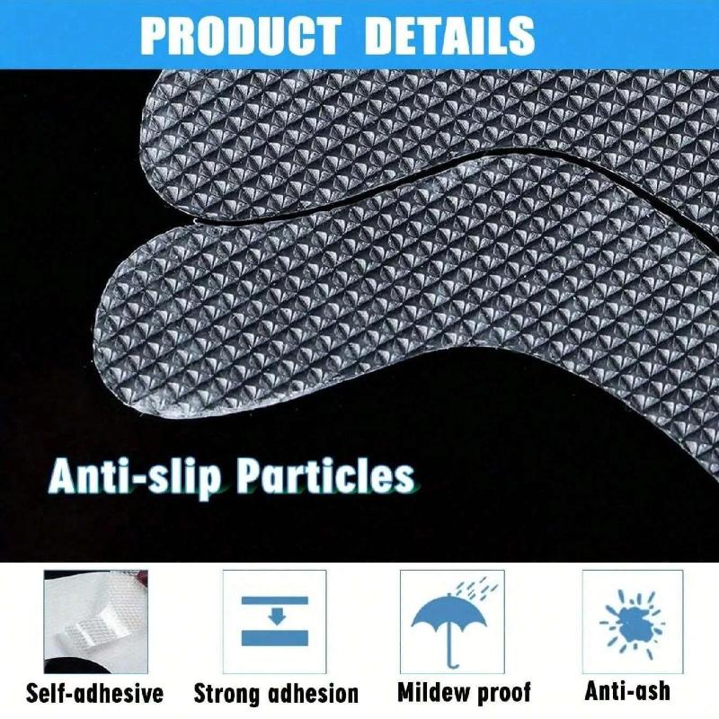 24pcs/Package Transparent Anti-Slip Stickers For Bathroom Floor And Shower - Bathtub Floor Safety Anti-Slip Strips