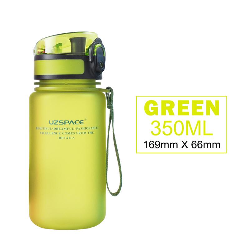 UZSPACE 350ML Kids Water Bottle Tritan BPA Free Children Water Bottle Leakproof Eco-friendly No Smell Plastic