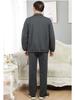 Spring & Autumn Middle-Aged Men's Sportswear Set - Casual Outfit for 70-Year-Old Dads