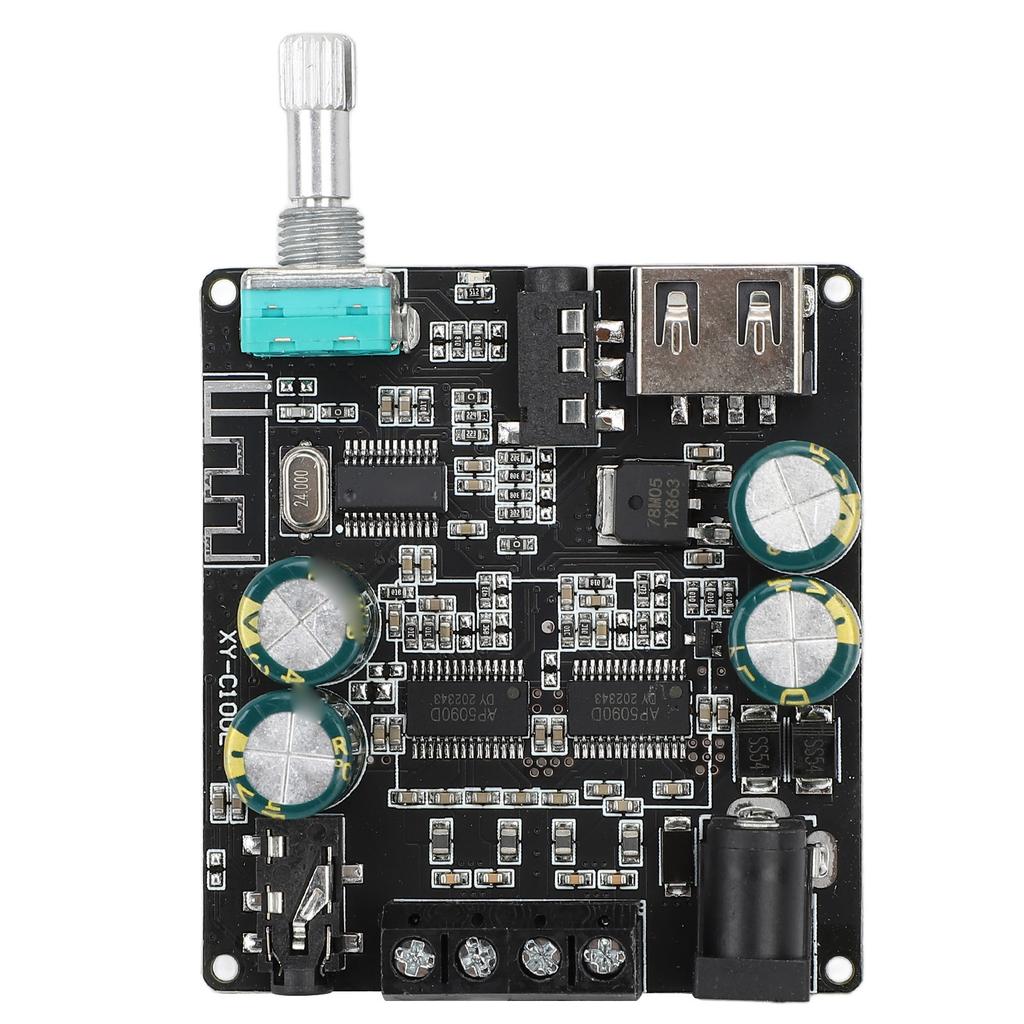 XY C100L Stereo Bluetooth Digital Amplifier Board Dual Channel Infinite Tone Adjustment MP3 Decoding USB External Sound
