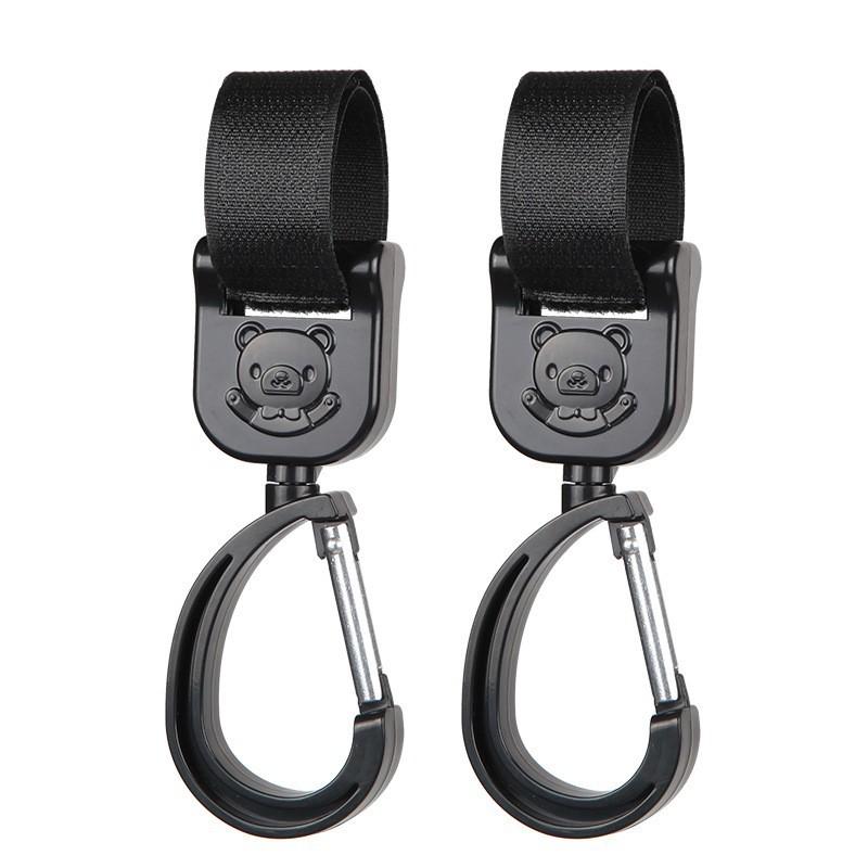 Baby Safety Stroller Umbrella Car Nylon Strap 2 Hook Combination Hooks For Infant Pushchair Double Ring Buckle Hooks Set Of 1 2 Or 4 Hooks