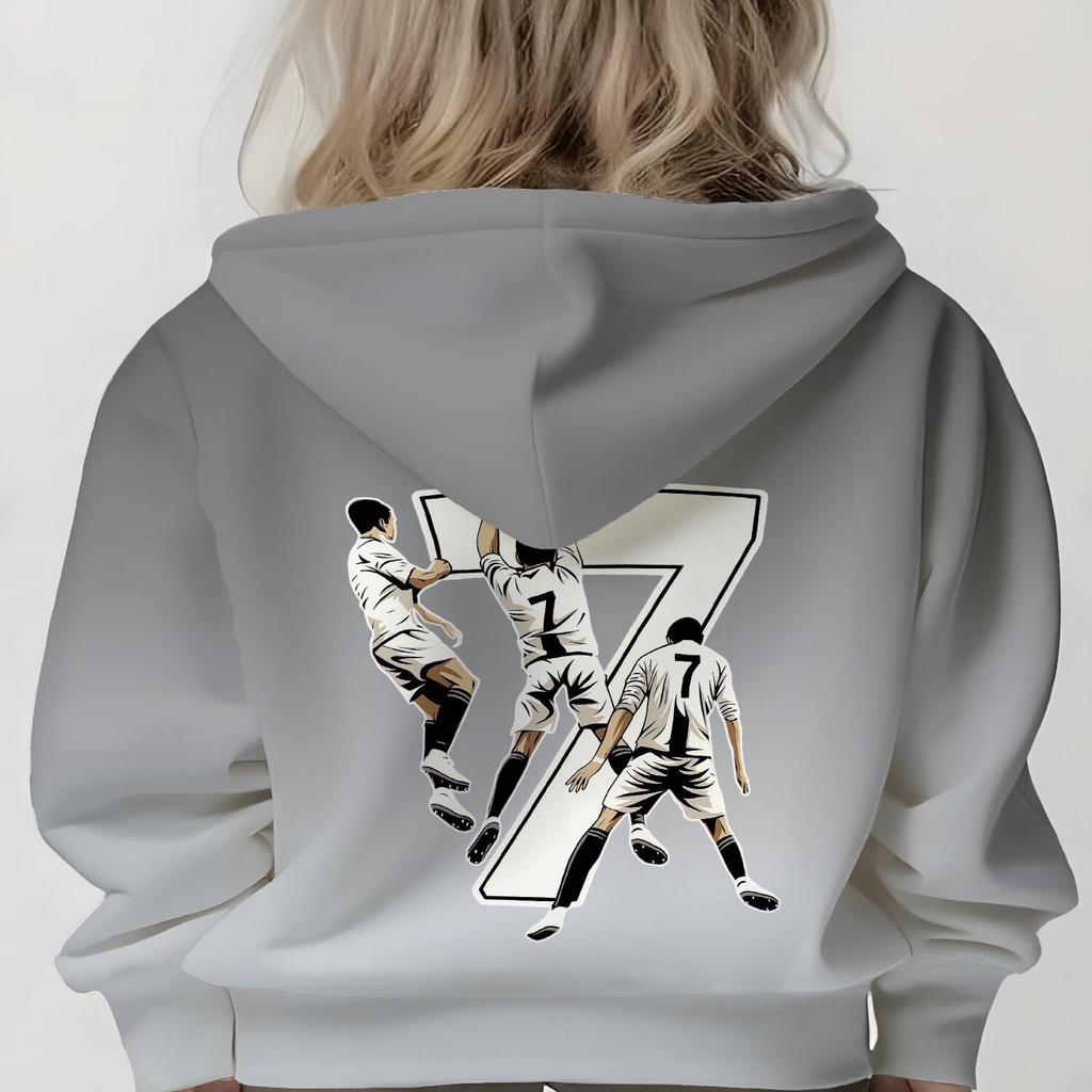 Boys and Girls 3D Printed Sports Fashion Hoodie Casual Fashion Comfortable Hoodie