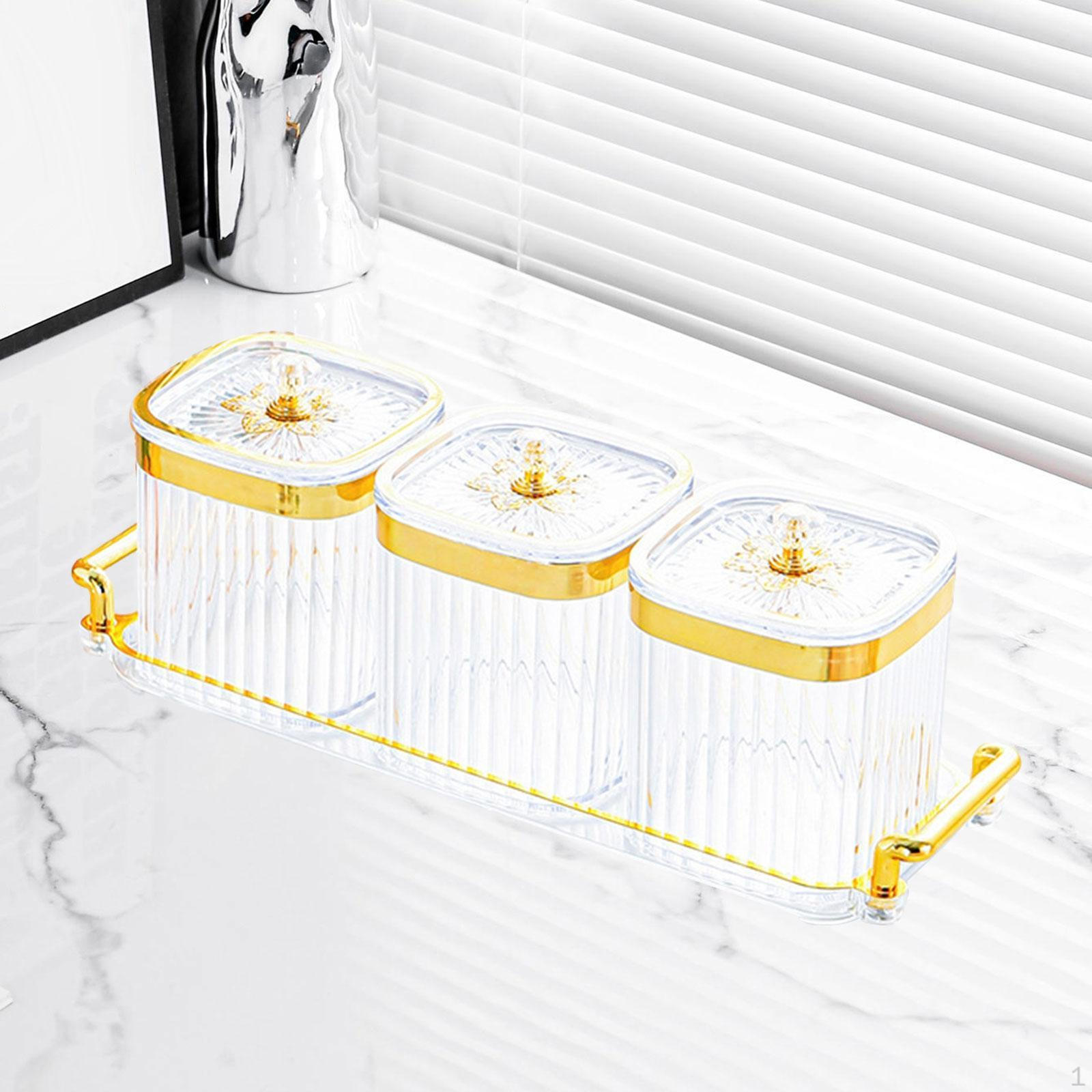 

Контейнер для сервировки конфет и орехов, поднос для сухофруктов с крышкой и Clear 3 Grid