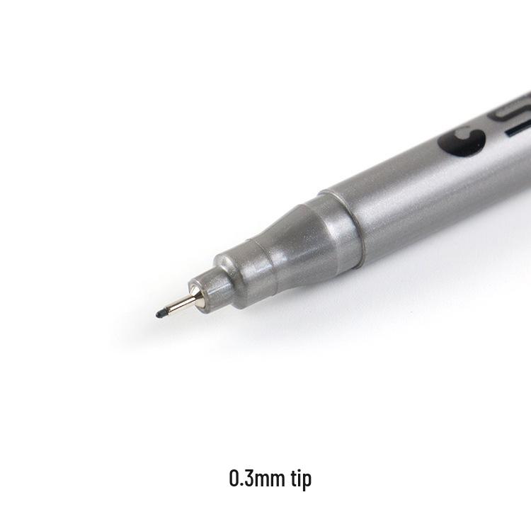

STA STA8050 Hand-Painted Sketch Pen: Needle-tip for outlining and sketching, featuring a soft-tip Xiù Lì brush for students and artists. 10 pcs per set
