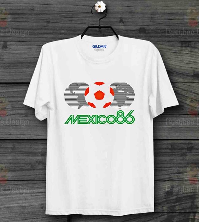 

Футболка Мексика 86 Логотип 80-е Футбол Унисекс Футболка B847 4XL
