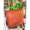 Risky Leather Messenger Real Satchel Bag Genuine Laptop Brown Briefcase New