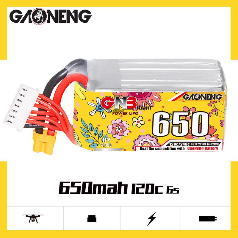 2Pcs GNB 2S 3S 4S 6S Lipo Battery 650mAh 850mAh 120C/240C With XT30 Plug for RC Car Boat RC FPV Drone Helicopter Airplane Parts