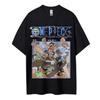 One Piece Animation Derivate Luffy Usopp Druck Herren und Damen Sommer Mode Atmungsaktiv Street Kurzarm T-Shirt