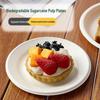 COFLYEE Disposable Sugarcane Pulp Plates & Bowls