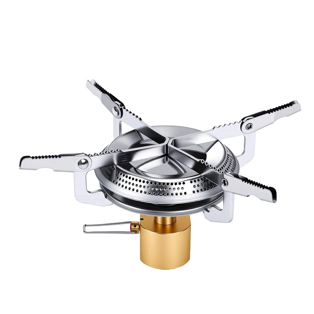 Portable Camping Backpacking Stove Compact Brass Outdoor Cooking Stove for Picnic Hiking