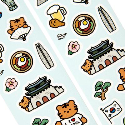 Artbox “Tumbler Deco” Sticker Korea 2 Sheets & Korea Big Sticker Pack.