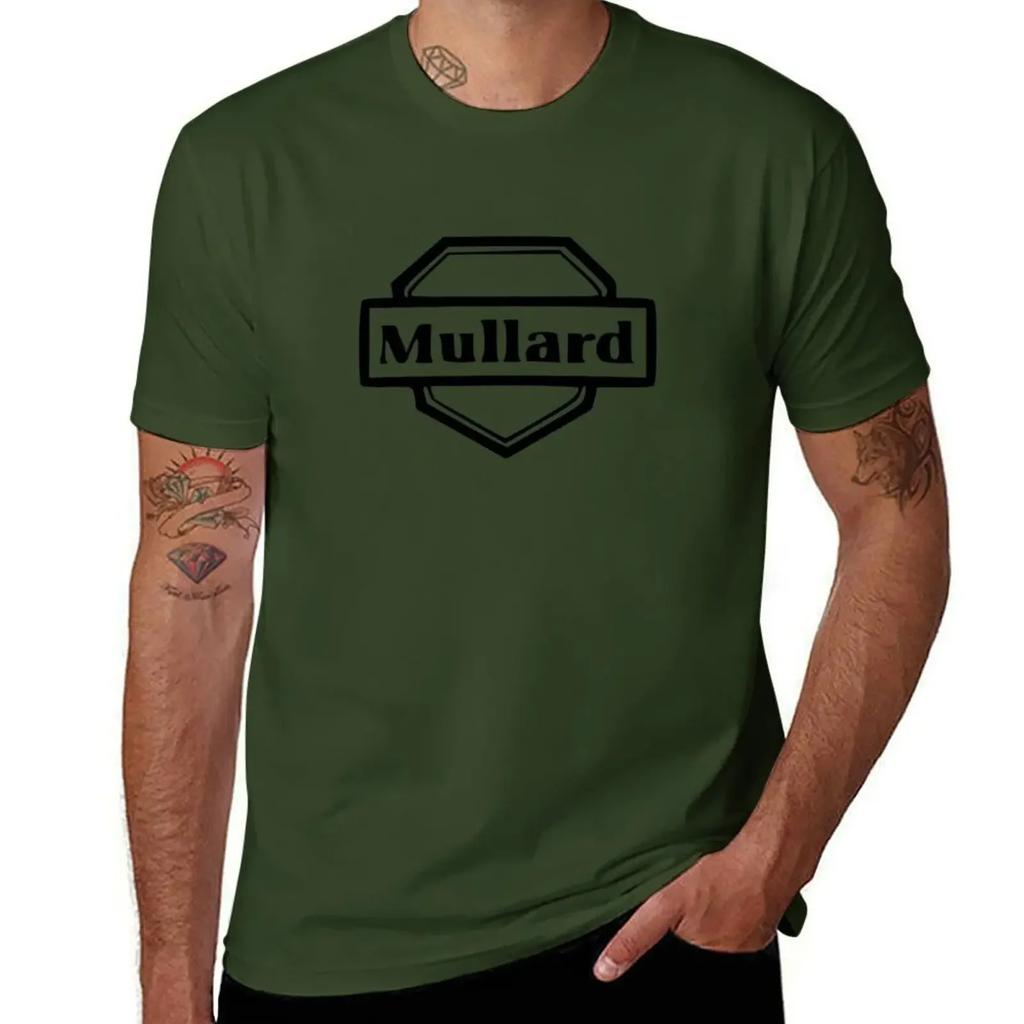 Mullard Vacuum Tube Logo T-Shirt Anime Essential T Shirt Vintage Anime Shirt Vintage Graphic Tee Heavy Weight T Shirts for Men