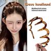 Elegant Solid Color Wave Hairbands For Women Trendy Toothed Non-Slip Hair Combs Hair Accessories Girl Face Wash Sports Headbands