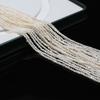 1String, White Natural Freshwater Pearls, Boho Handmade Punch Pearl Beads for Jewelry Making DIY Necklaces Crafts (Beads 1.8-2mm, Length 36cm)