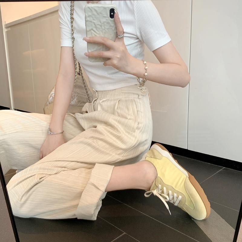 [] Soft glutinous~ Leather casual sports little white shoes women's ballet summer