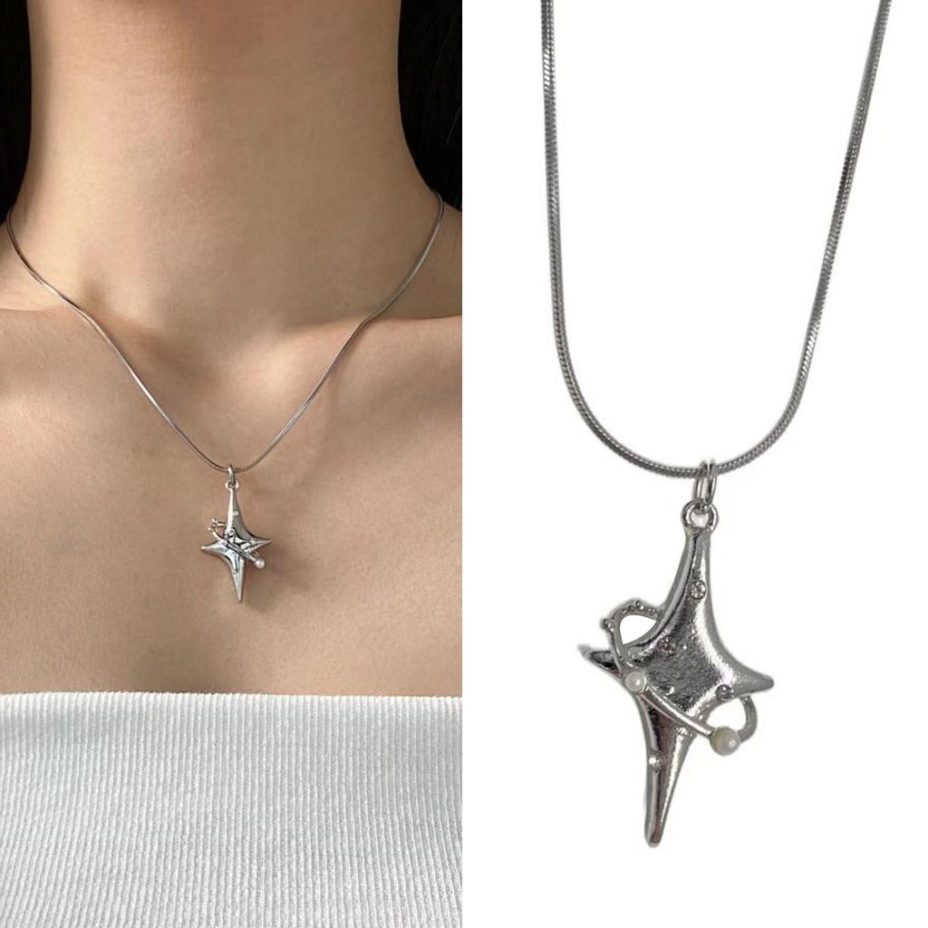 Irregular Star Necklace Niche Simple Female Titanium Steel Collarbone Chain