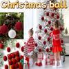 2025 Christmas 6cm Wine Red Velvet Christmas Balls For Xmas Tree Xmas Ball Hanging Pendent Festival Party Home Decor Supplies