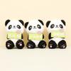 Charming Panda Keychain Plush Short Plush Stuffed Animal Bag Accessory