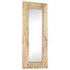 Hand Carved Mirror 110x50x2.6 cm Solid Mango Wood