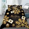 3D Christmas Decoration Duvet Cover Fashion Santa Claus Quilt Cover With Pillowcase Queen King Size For Kids Adult Bedroom Decor