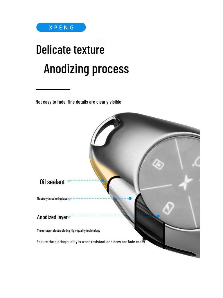 Xiaopeng P7/P5/G3i Luminous Metal Keychain Case