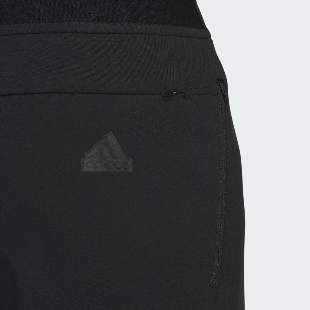 adidas Business Casual Knit Pants Solid Color Logo Knit Sports Pants Men Pants Black IZ1586