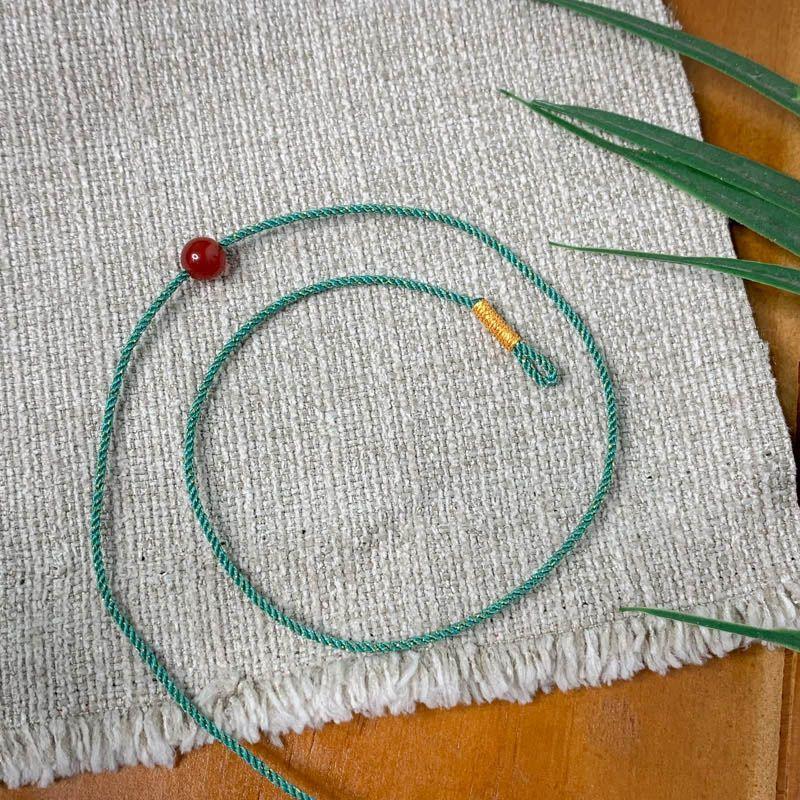 DIY Extremely Fine 1mm String Lucky Beads Anklet Carrying Strap