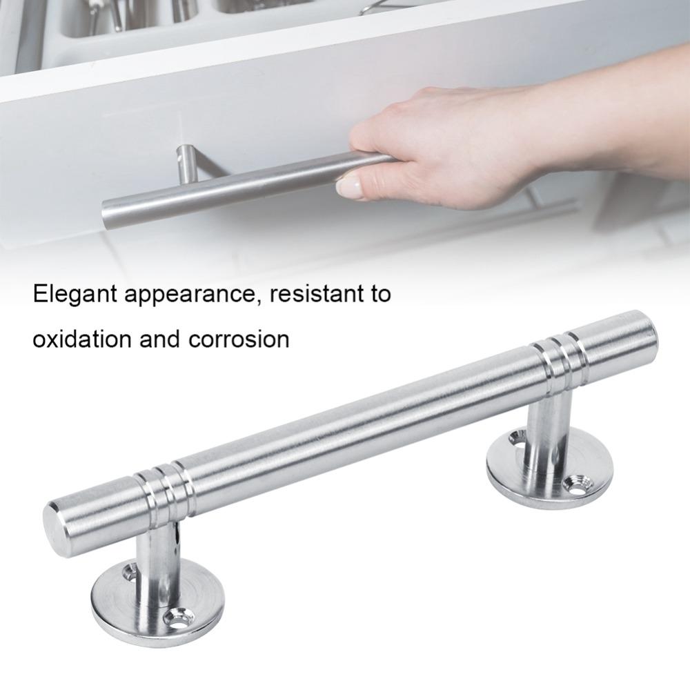 Heavy Cabinet Door Handle Silver Furniture Handle Solid Drawer Handle Bathroom
