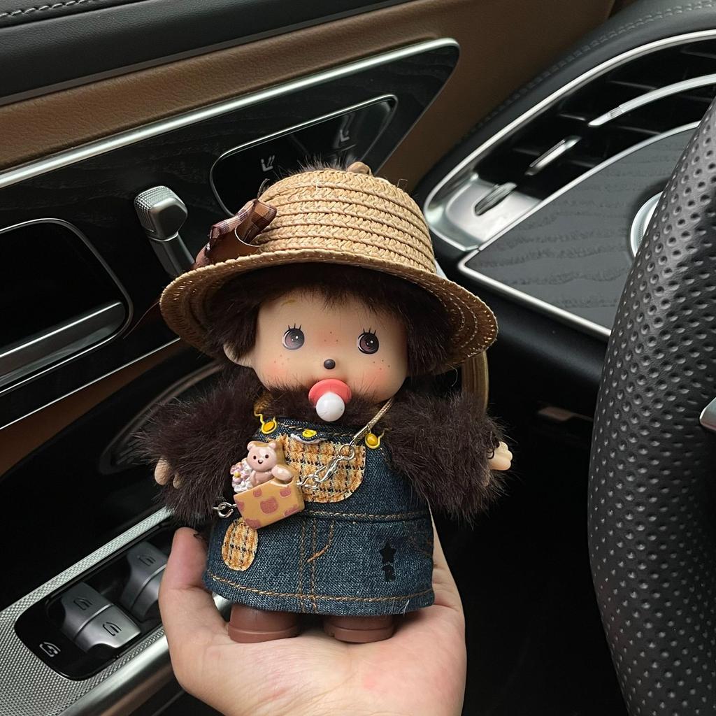 15 cm Monchhichi Søt Liten Ape DIY Klær Skifte Dukke Flere Stiler Utsøkt Ryggsekk Anheng Nøkkelring Leketøy Periferi Gave