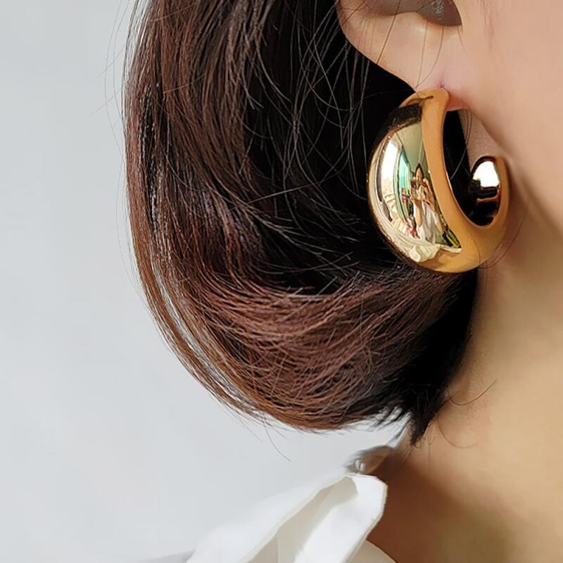 Lepra Earrings Metal Bold Volume Earrings for Women