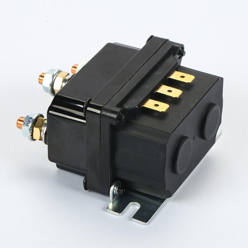Universal 250A 12 Volt Winch Solenoid Contactor Relay Winch Rocker Switch Thumb for 5000lbs-7000lbs ATV UTV 4WD Winches